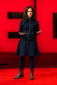 Priya Parker giving a TED Talk