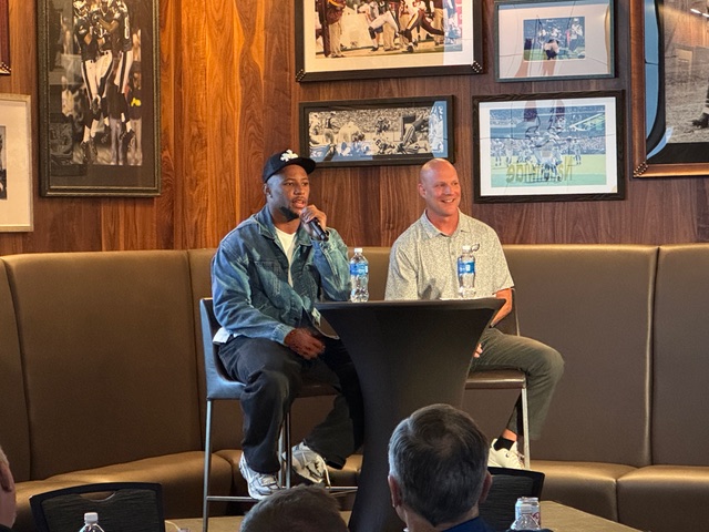 Dave Spadaro with Saquon Barkley