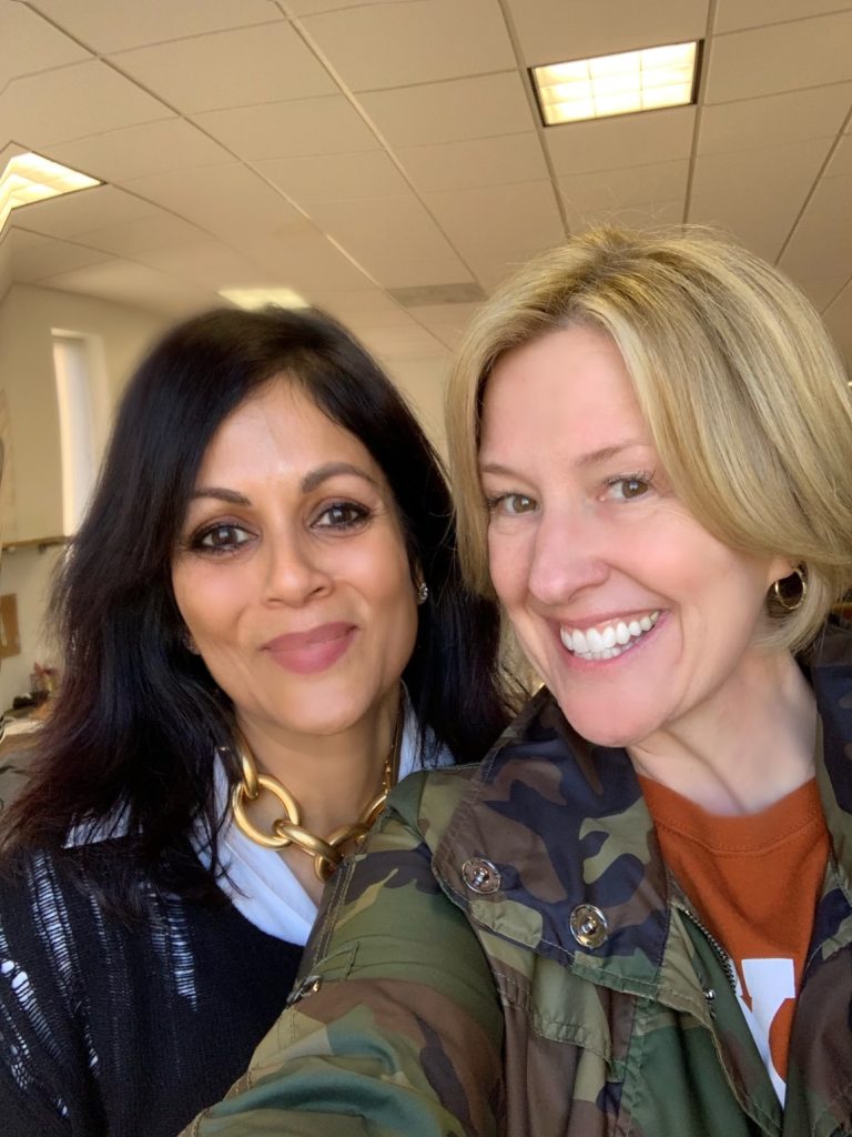 Lakshmi with Brené Brown