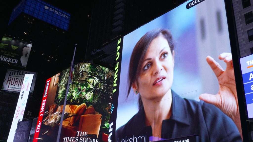 Lakshmi in Times Square