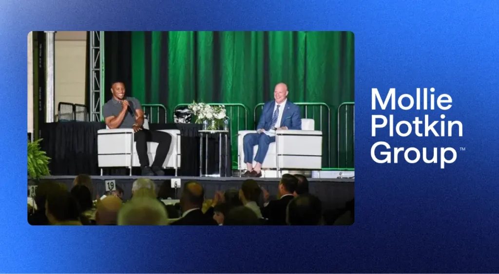 Saquon Barkley & Dave Spadaro at an event - Mollie Plotkin Group